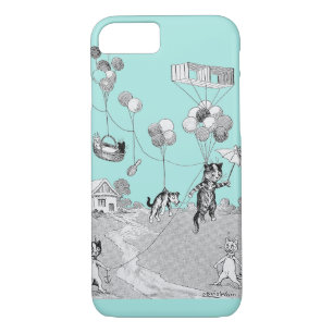 Cat Balloon Trip, Louis Wain iPhone 8/7 Case