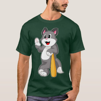 Cat Baseball Baseball bat T-Shirt