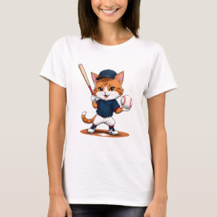 Cat baseball player T-Shirt