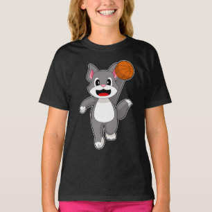 Cat Basketball player Basketball T-Shirt