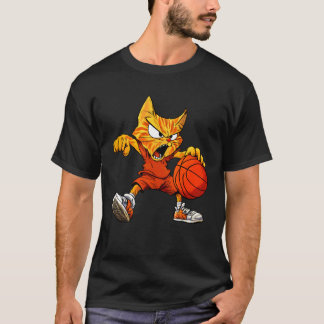 Cat Basketball T-Shirt