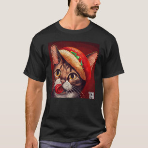 Cat Basketball Taco T-Shirt
