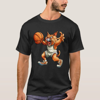 Cat basketballbasketballer cat T-Shirt