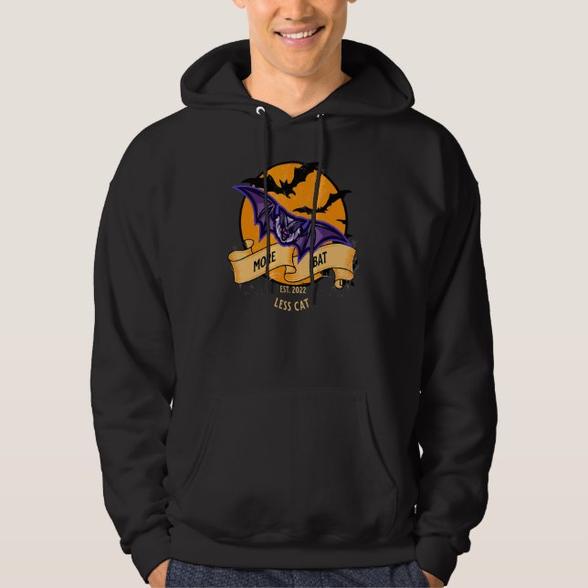 Cat Bat Halloween Hoodie (Front)