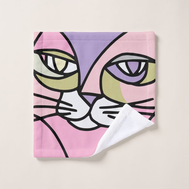 Cat Bath Towel Set (Wash Cloth)