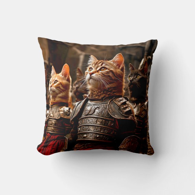 Cat Battle Cushion (Front)