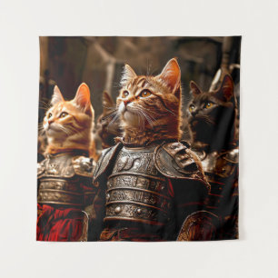 Cat Battle Tapestry