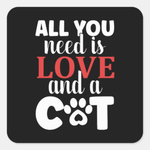 Cat Behaviour Problems Square Sticker