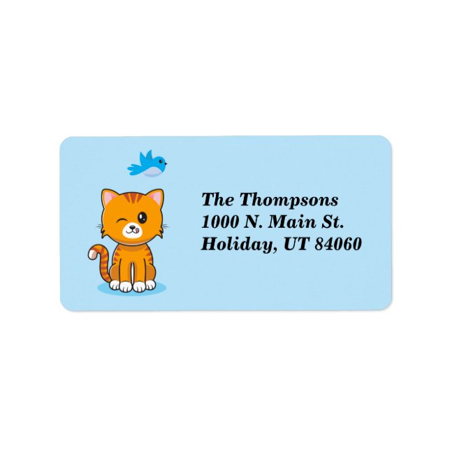 Cat being Mischievous / Return Address Labels (Front)
