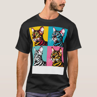 Cat Bengal Art Cat Lovers T-Shirt