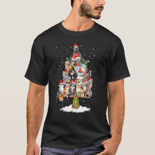 Cat Bengal Tree Christmas Light Long Sleeve T-Shirt