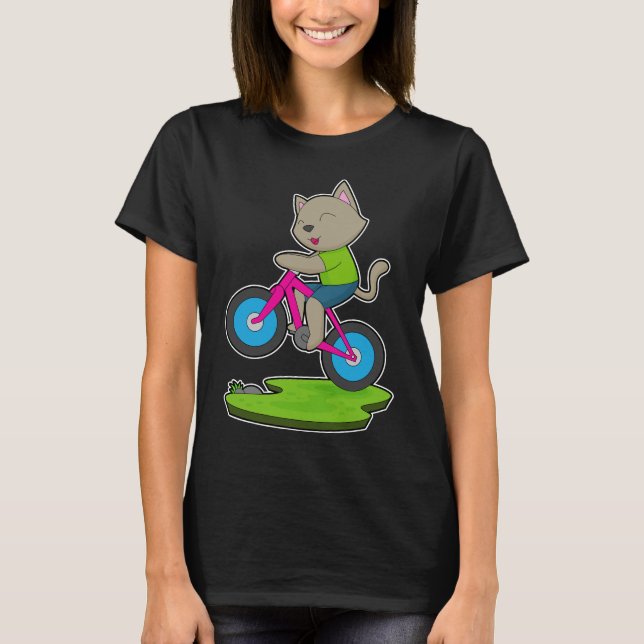 Cat Bicycle T-Shirt (Front)