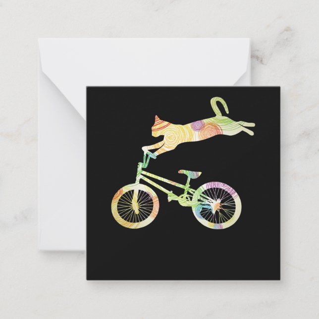 Cat Bike Cycling Bicycle  - Your Gift Collection Card (Front)