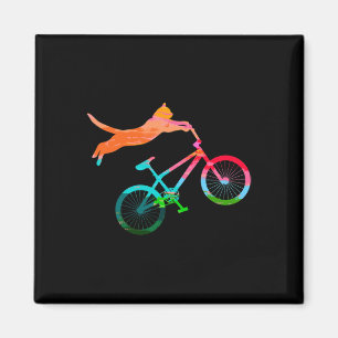 Cat Biker Bicycle Kitty Mtb Atb Bikes Mountain Bik Magnet