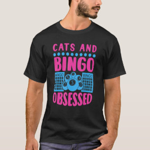 Cat Bingo Card Game Grandma Bingo Player Bingo Ca T-Shirt
