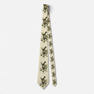 Cat Bird (Grey Catbird) Audubon's Birds of America Tie
