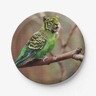 Cat-Bird Paper Plate