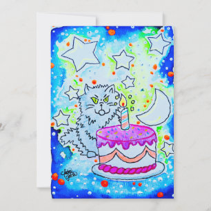cat birthday card