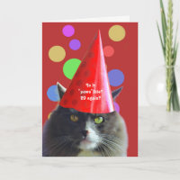 Cat Birthday Funny 29 Again Grumpy Cat