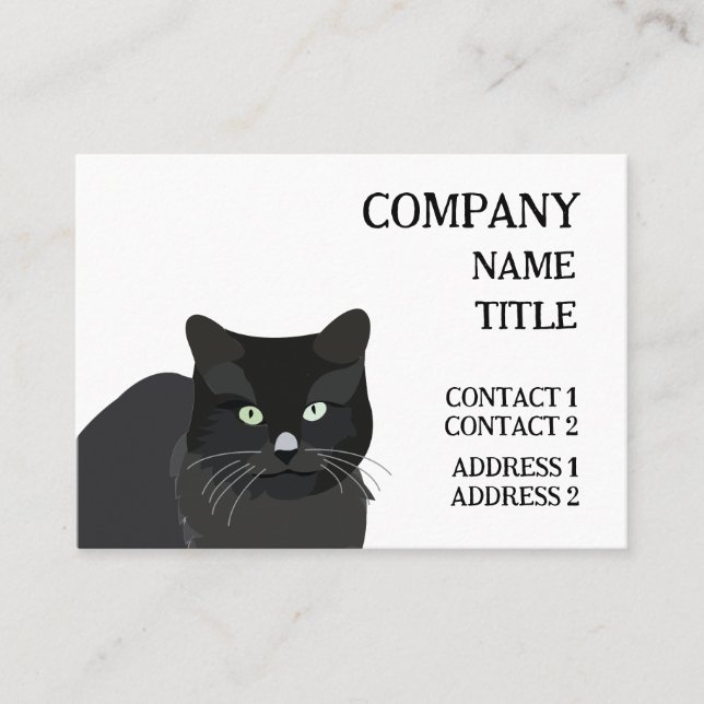 Cat Black Cat  Business Card (Front)