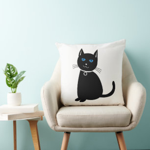 Cat Black Cat Cushion