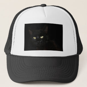 Cat Black Cat Domestic Animal Trucker Hat