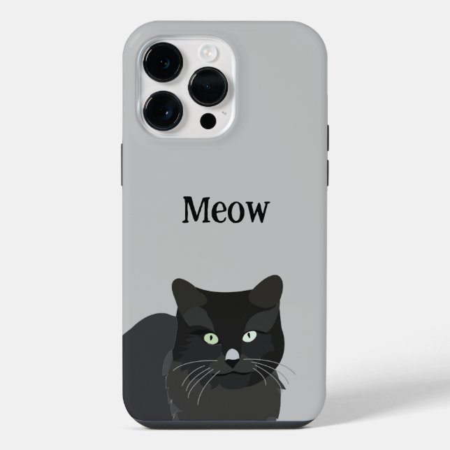 Cat Black Cat  iPhone Case (Back)