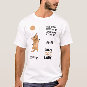 Cat Black Cats Sticker Set Sayings Paws T-Shirt