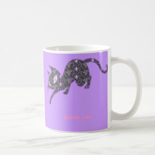 Cat-Black,  Coffee Mug (Right)