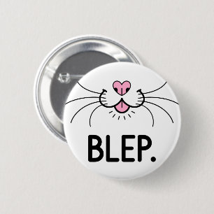 Cat Blep Cute Tongue 6 Cm Round Badge