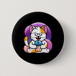 cat boba eat ramen anime kawaii neko cat eating ra 6 cm round badge