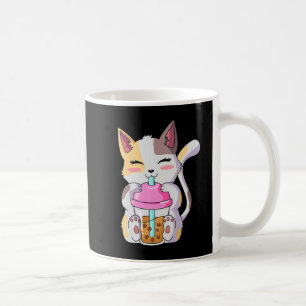 Cat Boba Tea Bubble Tea Anime Kawaii Neko for Boys Coffee Mug
