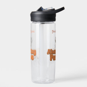 Cat Boho Hippie custom personalised Hippie Water Bottle