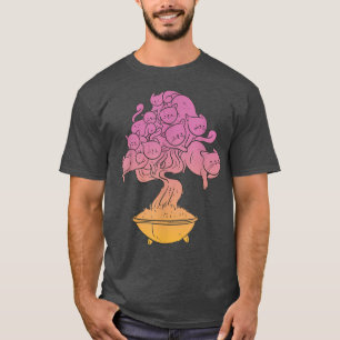 Cat Bonsai Tree Cute Kitty Love Pet Animal T-Shirt