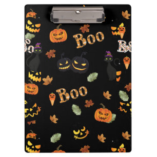 Cat Boo Halloween Clipboard