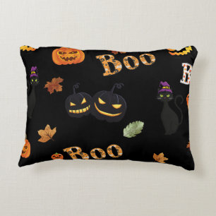 Cat Boo Halloween Decorative Cushion