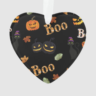 Cat Boo Halloween Ornament