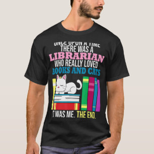 Cat Book Feline Owner Reader Bookworm T-Shirt