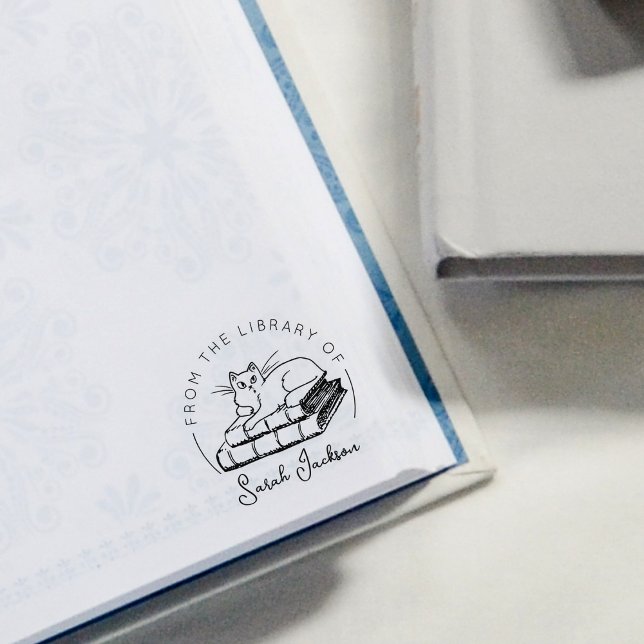 Cat Book From the Library Of  Rubber Stamp (Creator Uploaded)