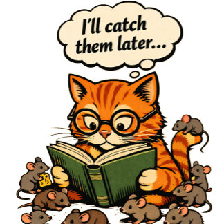 cat book Two-Tone coffee mug