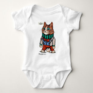 Cat boy, Louis Wain Baby Bodysuit
