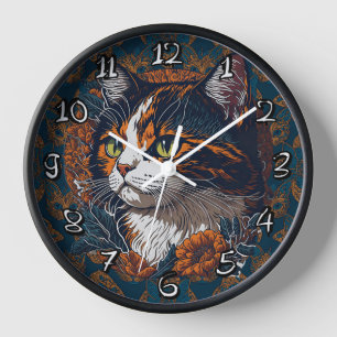 Cat Breed - Calico Cat Clock