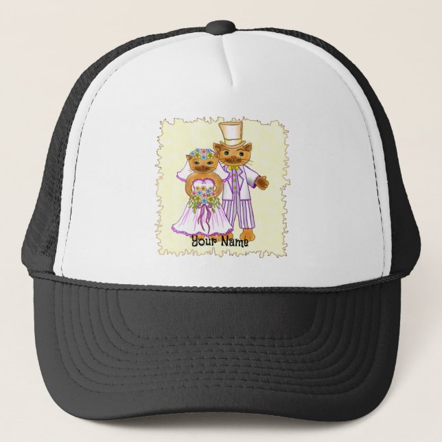 Cat Bride and Groom hats (Front)
