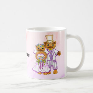 Cat Bride and Groom mugs