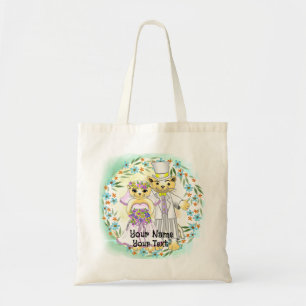 Cat Bride and Groom Tote Bag