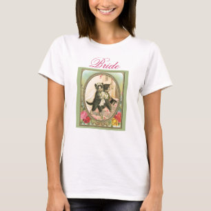 Cat Bride and Groom Wedding Day T-Shirt