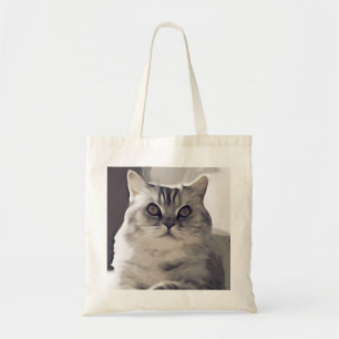 Cat, British short hair, Feline Tote Bag