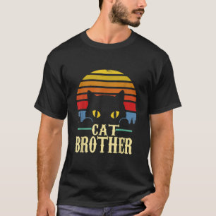 Cat Brother Vintage Eighties Style Retro T-shirt