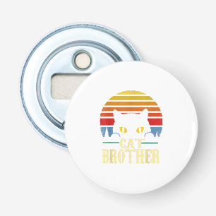 Cat Brother Vintage Style Retro Gift For Cat Lover Bottle Opener