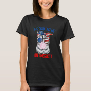 Cat Bubblegum American  4th of July Cat Sunglasses T-Shirt